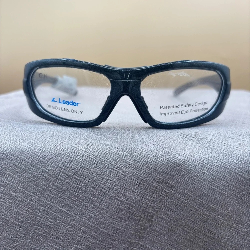 Leader Metrix Youth Sports Safety‎ Glasses Black Glitter Frames 56-15 ASTM F803